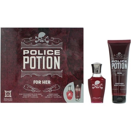 Police Potion For Her Gift Set Eau de Parfum 30ml Body Lotion 100ml Police