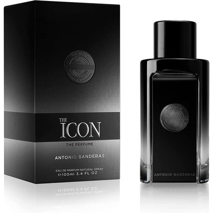 The Icon by Antonio Banderas Eau de Perfume for Men 100ml - Wood, Amber, and Sandalwood Notes Antonio Banderas