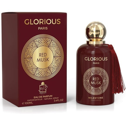 Emper MILESTONE Perfumes Glorious Paris Red Musk Unisex Long Lasting Fragrance Eau de Parfum (EDP) Mixte 100ml