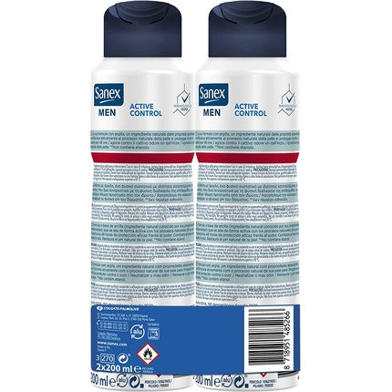 Sanex Sanex Active 200 Double Déodorant (Déo) Homme