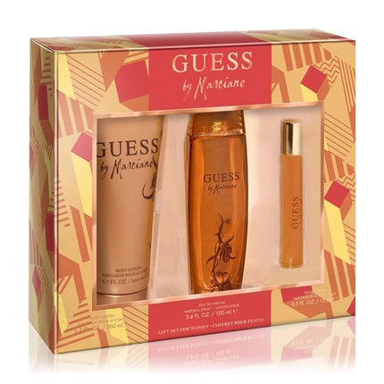 GUESS Marciano Women Eau de Parfum 3 Piece Gift Set - Perfume Spray 3.4 Fl. Oz., Travel Spray 0.5 Fl. Oz., & Body Lotion 6.7 Fl. Oz. Maison des fragrances