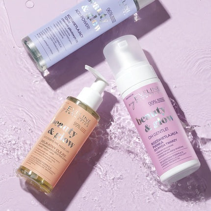 EVELINE Beauty & Glow Gentle Vegan Makeup Remover Oil with Antioxidant Properties 145ml