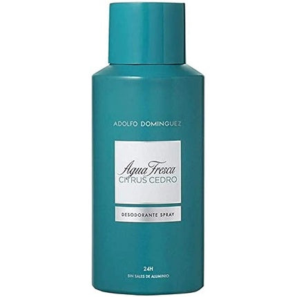 Adolfo Dominguez AGUA Fresca DESODORANTE Citrus Cedro 150ml VAPORIZADOR Deodorant Cedar Vaporizer Adolfo Dominguez