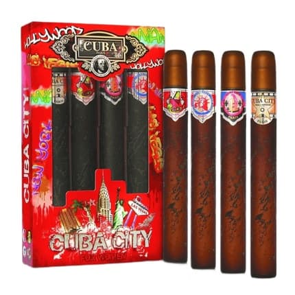 Cuba Original City Woman Set - Hollywood, Las Vegas, New York, Miami Sprays Each Coffret (Coffret) Mixte 35ml