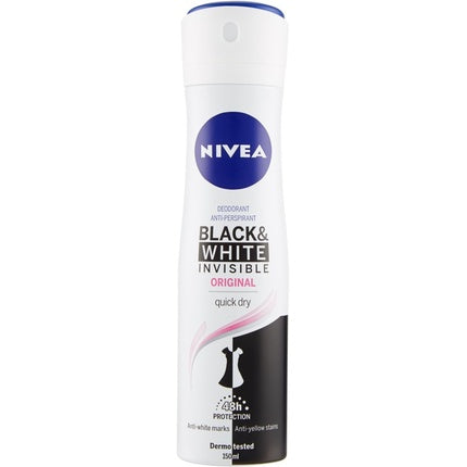 Nivea Invisible For Black & White Original Women's Deodorant Spray 150ml Nivea