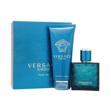 Versace Eros 50ml Vaporisateur Eau de Toilette and 100ml Gel Versace