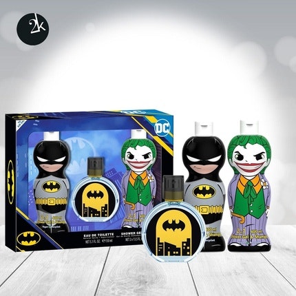 DC Warner Kids Gift Avec Batman & Joker Shower Gel 400ml and Batman Eau de toilette  50ml Dc Warner