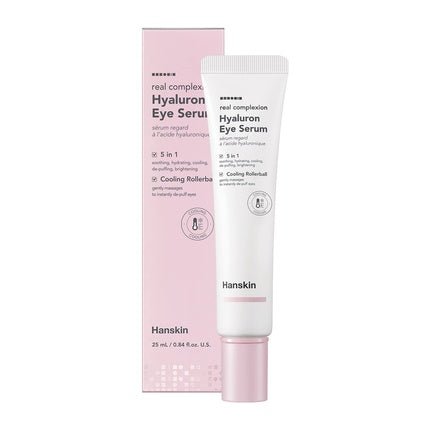 Hanskin Real Complexion Hyaluron Eye Serum with 360° Eye Massage Applicator 25ml - Maison des fragrances