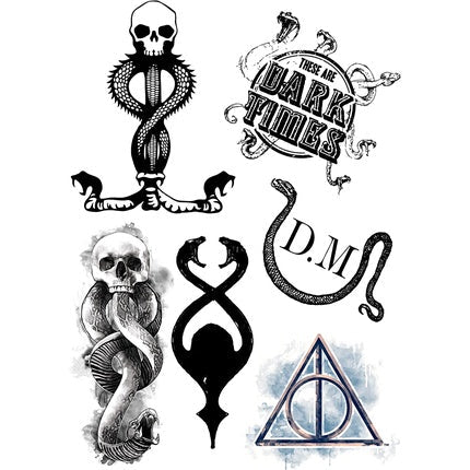 Harry Potter Temporary Tattoos Set of 35 Styles Official Cinereplicas - Maison des fragrances