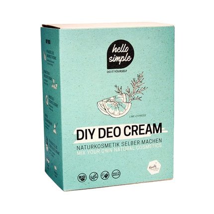 Hello Simple DIY Deocreme Deodorant 150g Lime-Cypress - Maison des fragrances