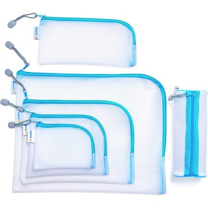 Herma 20003 Zip Cosmetic Bag Transparent 23 x 11 cm - Maison des fragrances