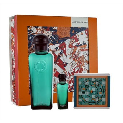 Hermès Hermes Eau d'Orange Verte Cologne and Soap Set with Mini Coffret (Coffret) Mixte 100ml - Maison des fragrances