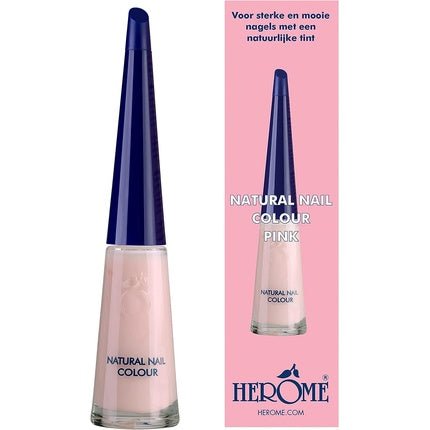 Herome Natural Nail Colour Pink Polish with Strengthening Effect 10ml - Maison des fragrances