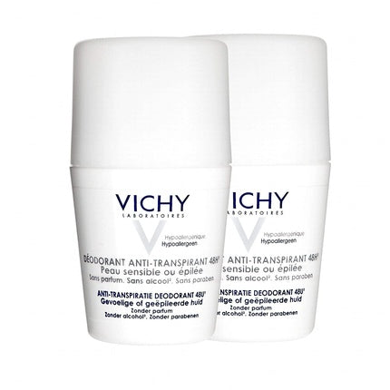 Vichy Deodorant Roll-On 48h Antiperspirant 2 x 50ml Vichy