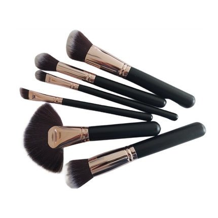 Hiskinset Mahogany Makeup Brush Set 6 Pieces - Maison des fragrances