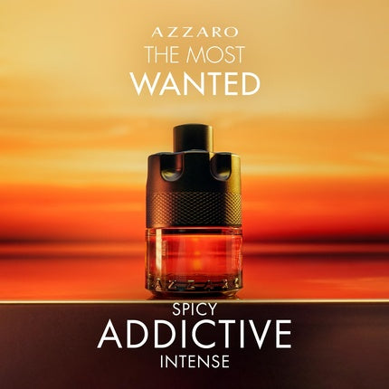 Azzaro The Most Wanted Parfum Intense Men's Cologne Gift Set Full Size Fragrance 100ml Travel Size Spray 10ml Deodorant Stick 77g Azzaro