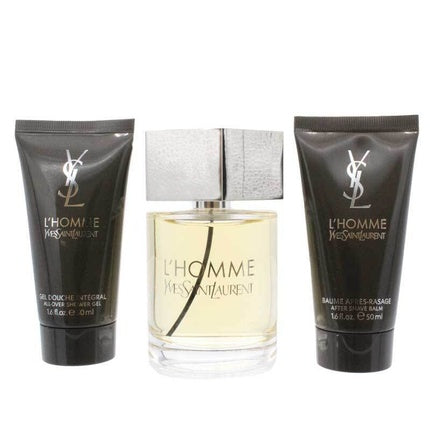 YSL L'Homme 100ml Eau De Toilette Gift Set with Shower Gel and After Shave Balm - NEW Yves Saint Laurent