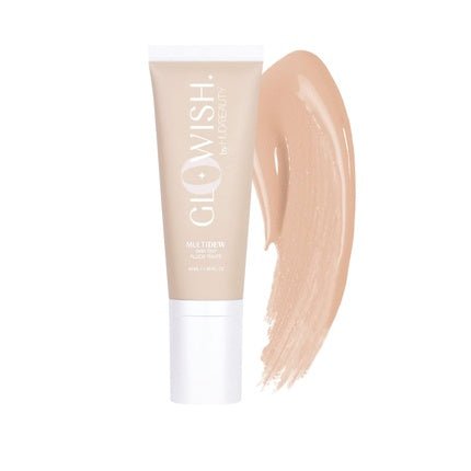 HUDA BEAUTY GloWish Multidew Vegan Skin Tint Foundation 01 Fair 1.35 Fl Oz - Maison des fragrances