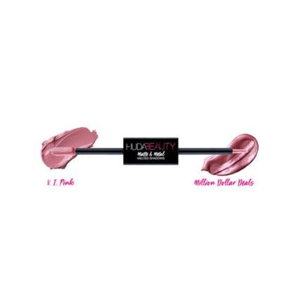 Huda Beauty Matte & Metallic Melted Shadow V.I.P. & Million Dollar Deals Real - Maison des fragrances