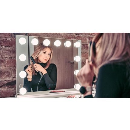 Humanas HS - HM02 Makeup Mirror with LED Lighting - White - Maison des fragrances