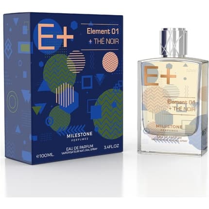 Milestone Perfumes Element 01 The Noir Men Long Lasting Fragrance Eau De Eau de Parfum Homme