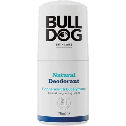 Bulldog Peppermint and Eucalyptus Roll On Natural Deodorant 75ml Bulldog