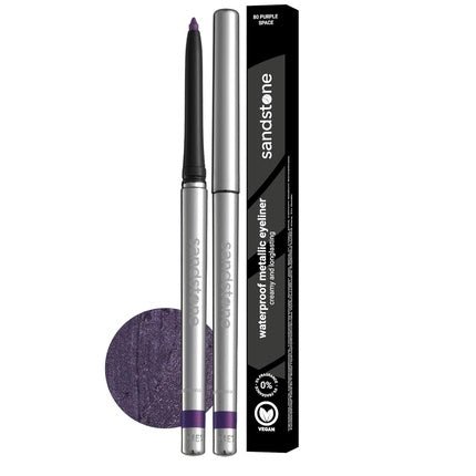 Hypoallergenic Waterproof Eyeliner Purple Space Unscented Metallic Eye liner Vegan and Cruelty Free Eye Pencil Colored Eyeliners for Sensitive Eyes - Maison des fragrances