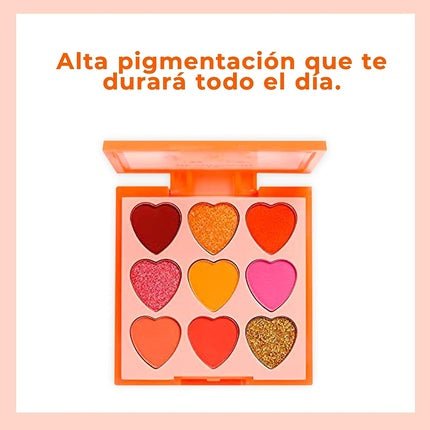 I Heart Revolution Heartbreakers Eyeshadow Palette 9 Fiery - Maison des fragrances