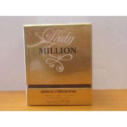 Lady Million Absolutely Gold Par  Paco Rabanne Women 2.8oz Pure Perfume Spray Maison des fragrances