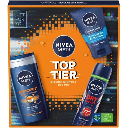 Nivea Men Top Tier Cleanse Shower and Deo Trio Nivea