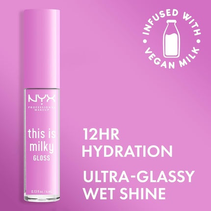 NYX Professional Makeup This Is Milky Gloss Vegan Lip Gloss Lilac Splash