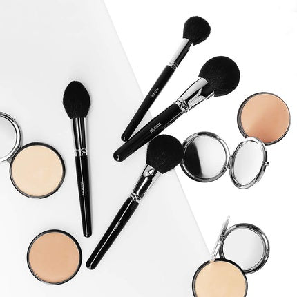 T4B Lussoni Pro 212 Professional Medium Powder Makeup Brush with Mixed Bristles - Designed for Professional Use