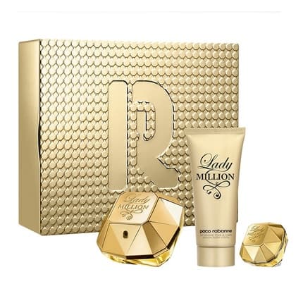 Paco Rabanne Lady Million Set With Body Lotion And Miniature Coffret (Coffret) Mixte 80ml