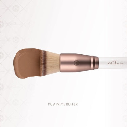 Luvia Cosmetics Luvia Brush Prime Buffer Foundation Makeup Brush for Light and Even Blending Vegan Cosmetic Brush