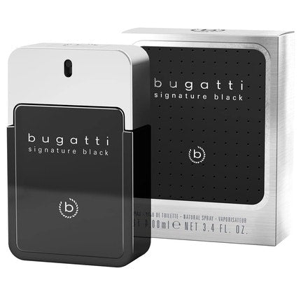 Bugatti Signature Black Men's Parfum  100ml - Fresh Woody Eau de Toilette for Every Occasion Bugatti