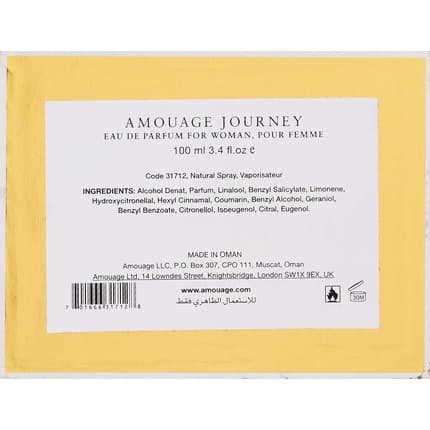 Amouage Journey Woman Eau de Parfum Femme 100 ml