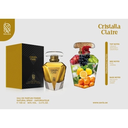 Nylaa Cristalla Claire Eau De Parfum Spray 100ml
