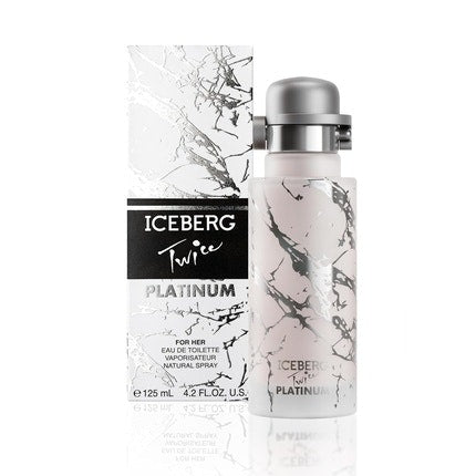 ICEBERG Twice Platinum 125ml Eau de Toilette Luxurious Parfum femme  Avec Floral and Oriental Notes Iceberg