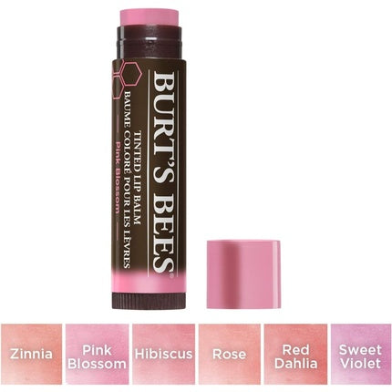 Burt's Bees 100% Natural Moisturizing Tinted Lip Balm Pink Blossom