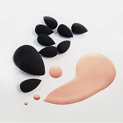 Ibra Blender Sponge Set Of 3 Black Sponges - Maison des fragrances