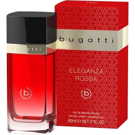 Bugatti Eleganza Rosa 's Sensual for All Ages and Occasions Peach, Iris & Vanilla Floral Fruity Eau de Parfum 60oz pour femme