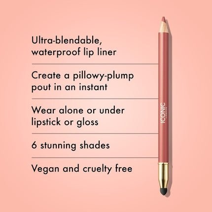 Iconic London Fuller Pout Sculpting Lip Liner Blendable Dual Ended - Maison des fragrances