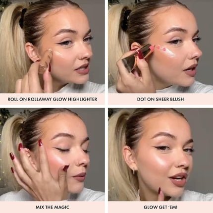 Iconic London Rollaway Glow Highlighter Makeup Champagne Chic 8ml - Maison des fragrances