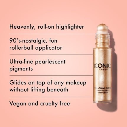 Iconic London Rollaway Glow Highlighter Makeup Champagne Chic 8ml - Maison des fragrances
