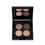 IDUN Minerals Eyeshadow Quad Palette Brunkulla Matte and Shimmer Shades Highly Pigmented Intense Color 0.14oz - Browns Gold Pink - Maison des fragrances