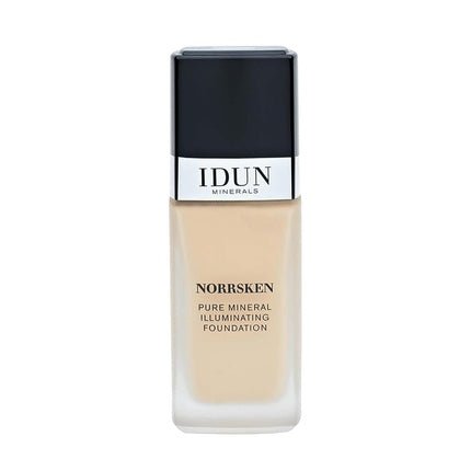 IDUN Minerals Liquid Norrsken Foundation Silky Smooth Coverage Luminous Dewy Finish for Dry and Dull Skin Water Resistant and Vegan Makeup 206 Freja Warm Light 1.01 oz - Maison des fragrances