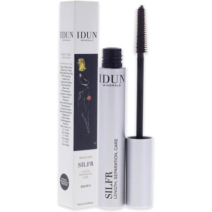 Idun Minerals Silfr Lengthening Mascara 012 Brown for Women 0.34oz - Maison des fragrances