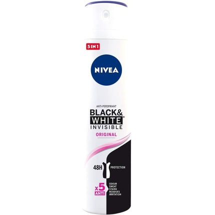 Nivea Black & White Invisible Deodorant Anti-perspirant Spray 200ml Nivea