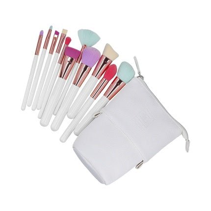 ilu Basic Set 11 Makeup Brushes with Bag - Multicolor - Maison des fragrances