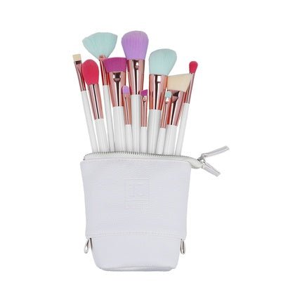 ilu Basic Set 11 Makeup Brushes with Bag - Multicolor - Maison des fragrances